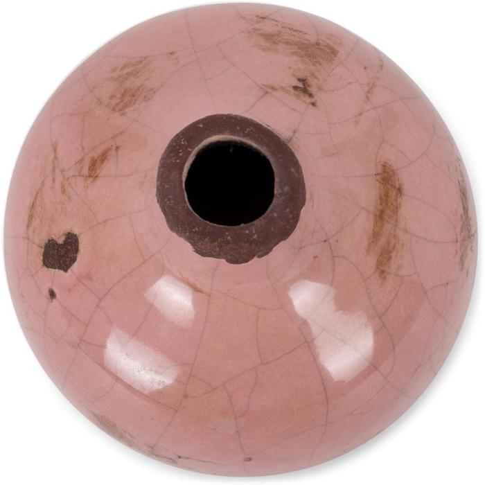 Mini Ceramic Vase | Glossy Round Bud Vase | Small Decorative Accent for Home or Gift