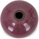 Mauve Pink Mini Ceramic Vase | Glossy Round Bud Vase | Small Decorative Accent for Home or Gift