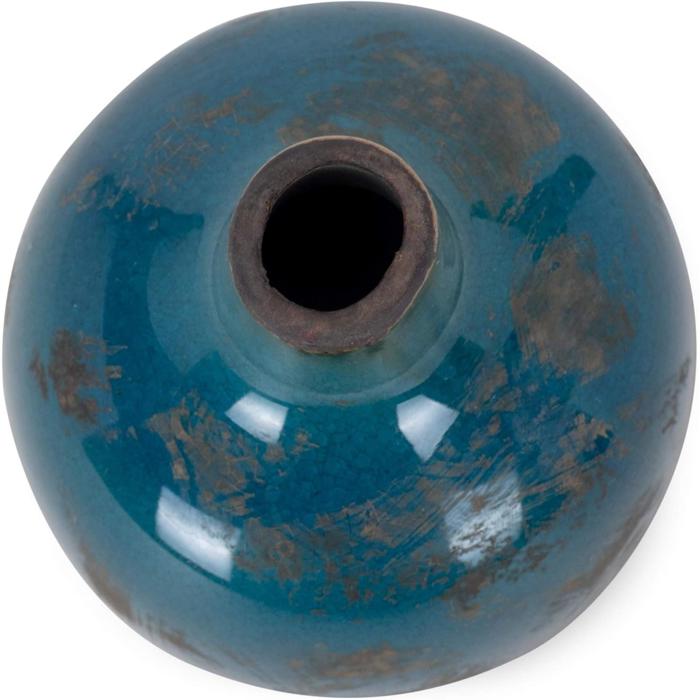 Mini Ceramic Vase | Glossy Round Bud Vase | Small Decorative Accent for Home or Gift