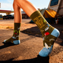 These Are My Road Trip Socks My Last Flying F@#* Socks | Colorful Novelty Unisex Socks | Gift for Her