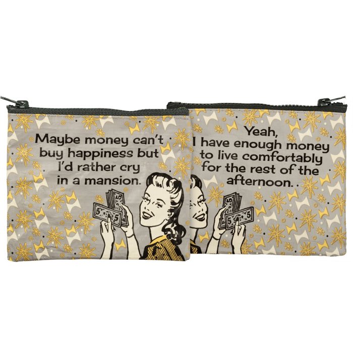 Zipper Wallet Coin Purse Organizer Pouch | 5.25" x 4.25"