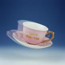 Let's Par-tea Tea Cup and Saucer Set Par-Tea and Whiskey in a Teacup and Saucer Set