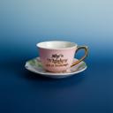 She's Whiskey in a Tea Cup and Saucer Set Par-Tea and Whiskey in a Teacup and Saucer Set