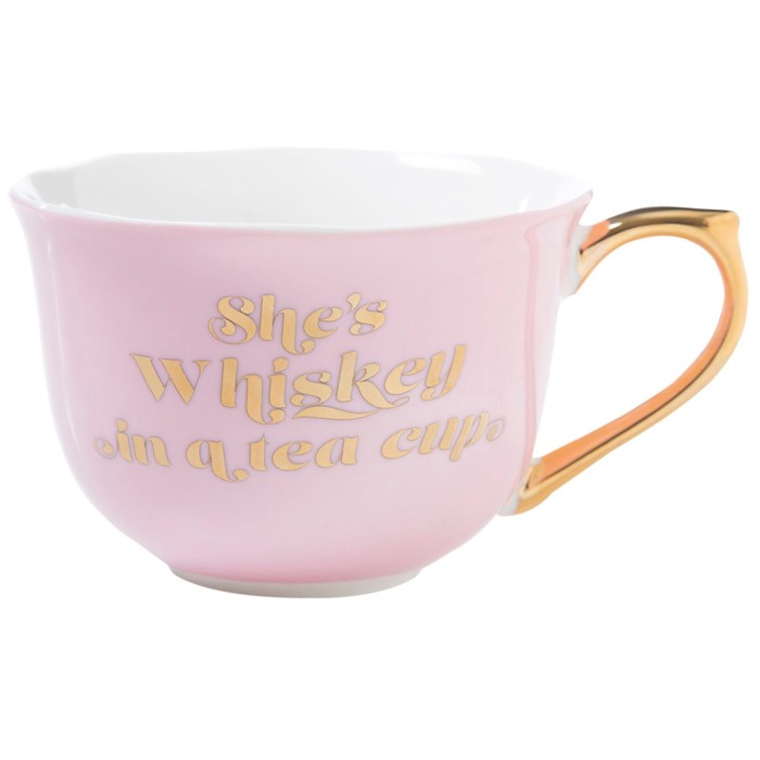 Par-Tea and Whiskey in a Teacup and Saucer Set