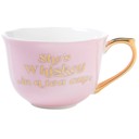 She's Whiskey in a Tea Cup and Saucer Set Par-Tea and Whiskey in a Teacup and Saucer Set