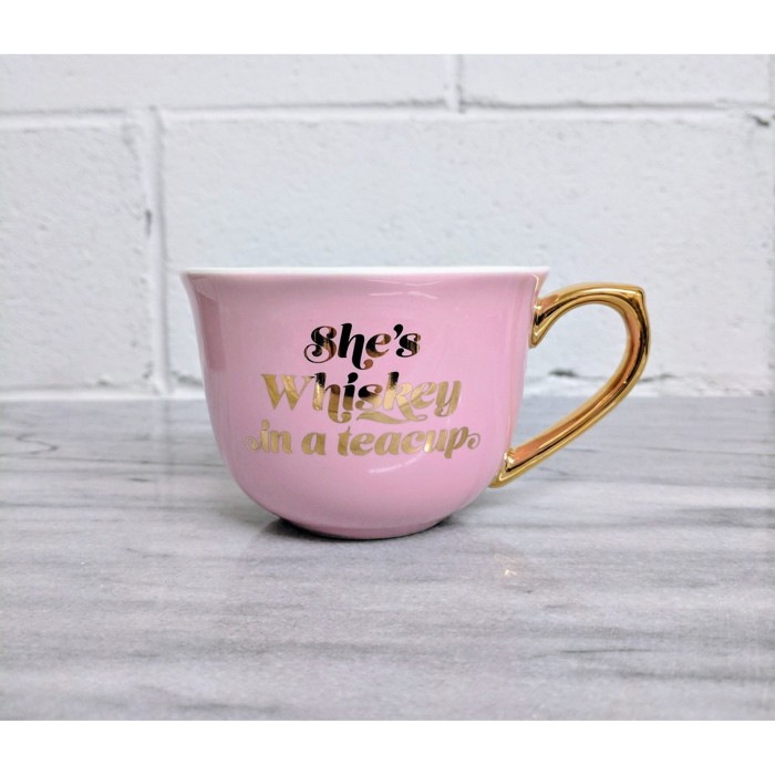 Par-Tea and Whiskey in a Teacup and Saucer Set