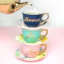 She's Whiskey in a Tea Cup and Saucer Set Par-Tea and Whiskey in a Teacup and Saucer Set