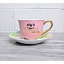 She's Whiskey in a Tea Cup and Saucer Set Par-Tea and Whiskey in a Teacup and Saucer Set