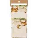 You Goat This Animal Puns Embroidered Tea and Dish Towels | Linen Novelty Kitchen Towels
