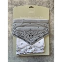 Gray Baby Bandana and Burp Cloth Westernwear Cute Infant Gift Set in Black or Gray