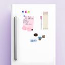 Naughty List Beige Holly Design Christmas Fridge Notepads with Magnet Backs | Stocking Stuffer Holiday Memo Pads
