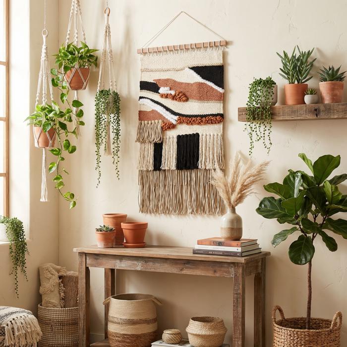 Boho Wall Hanging Decor | Rustic Farmhouse Wall Art