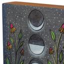 Moon Phases Wooden Block Sign Celestial Decor | Sun Moon Home Accents