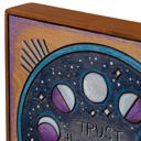 Trust The Magic Of New Beginnings Celestial Block Sign Celestial Decor | Sun Moon Home Accents
