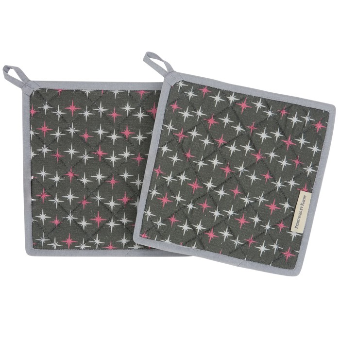 Retro Pot Holder Sets with Funny Quotes