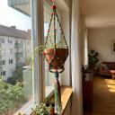 Rainbow Macrame Plant Holder Boho Macrame Plant Hanger Flowerpot | Plant Lady Plant Lover Gifts Botanical Nature Lover