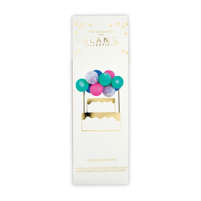 Mini Balloon Cake Topper | Mini Confetti Balloon Party Cake Decoration