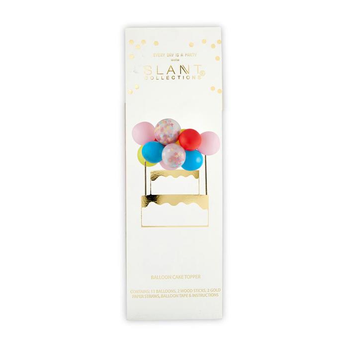 Mini Balloon Cake Topper | Mini Confetti Balloon Party Cake Decoration