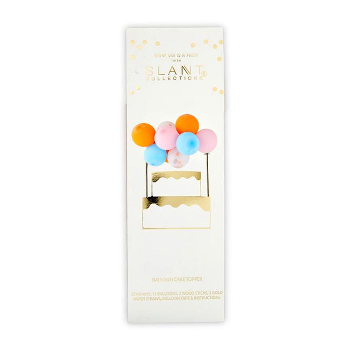 Mini Balloon Cake Topper | Mini Confetti Balloon Party Cake Decoration