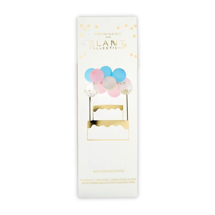 Mini Balloon Cake Topper | Mini Confetti Balloon Party Cake Decoration