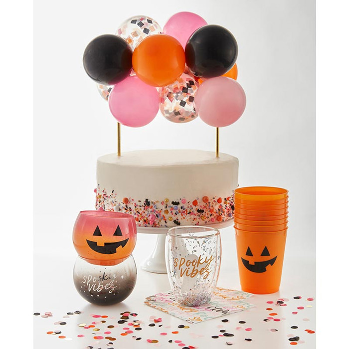 Mini Balloon Cake Topper | Mini Confetti Balloon Party Cake Decoration