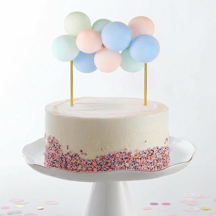 Mini Balloon Cake Topper | Mini Confetti Balloon Party Cake Decoration