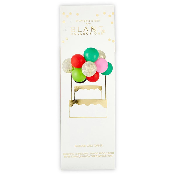 Mini Balloon Cake Topper | Mini Confetti Balloon Party Cake Decoration
