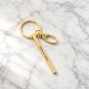 Good As Gold Gold Bar Skinny Keychains - Metal Quote Key Holder