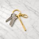 Good As Gold Gold Bar Skinny Keychains - Metal Quote Key Holder