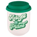 Adopt a Plant Ceramic To Go Mug Pretty Eco- and Plant-Themed To-Go Mugs with Silicone Lids | Eco-friendly Gifts - 5 Options!