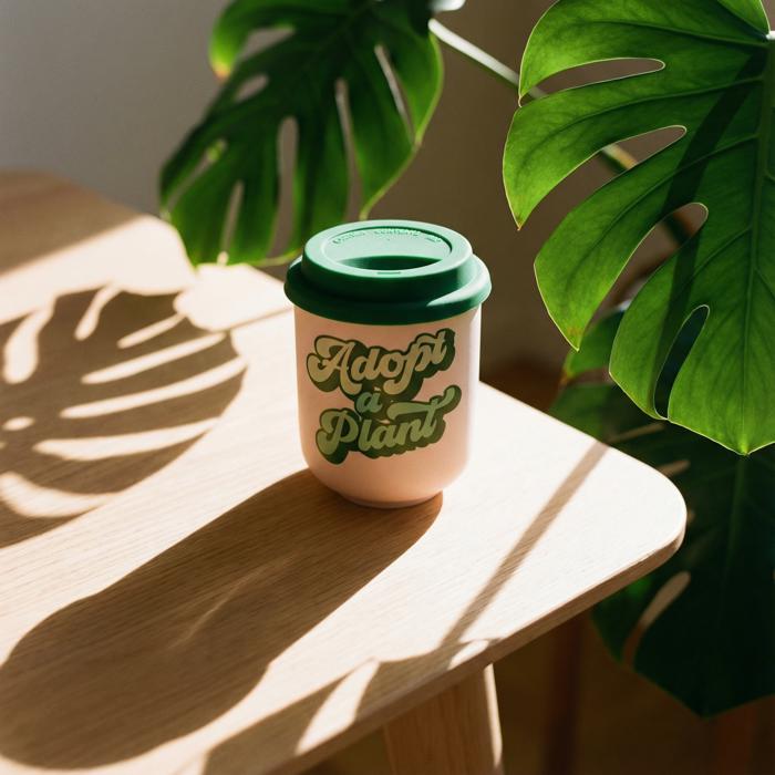 Pretty Eco- and Plant-Themed To-Go Mugs with Silicone Lids | Eco-friendly Gifts - 5 Options!