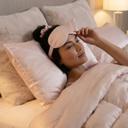 Pink Satin Sleep Set Giftable Goodnight Gorgeous Satin Sleep Set [Includes Pillowcase, Sleep Mask + Scrunchie]