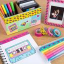 Power Up Retro Washi Tapes Set | 80's Smiley Heart Craft Scrapbooking Tapes