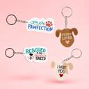 Rescue Is My Favorite Breed Dog and Cat Themed Acrylic Keychains | 5 Style Options | Rescue Is My Favorite Breed, I Woof You & Puppy Lover