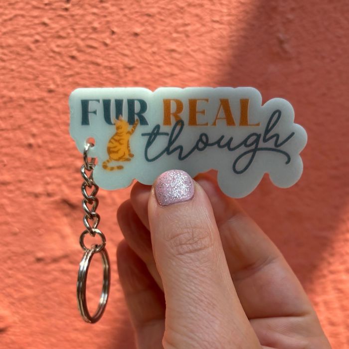 Dog and Cat Themed Acrylic Keychains | 5 Style Options | Rescue Is My Favorite Breed, I Woof You & Puppy Lover