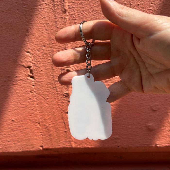 Dog and Cat Themed Acrylic Keychains | 5 Style Options | Rescue Is My Favorite Breed, I Woof You & Puppy Lover