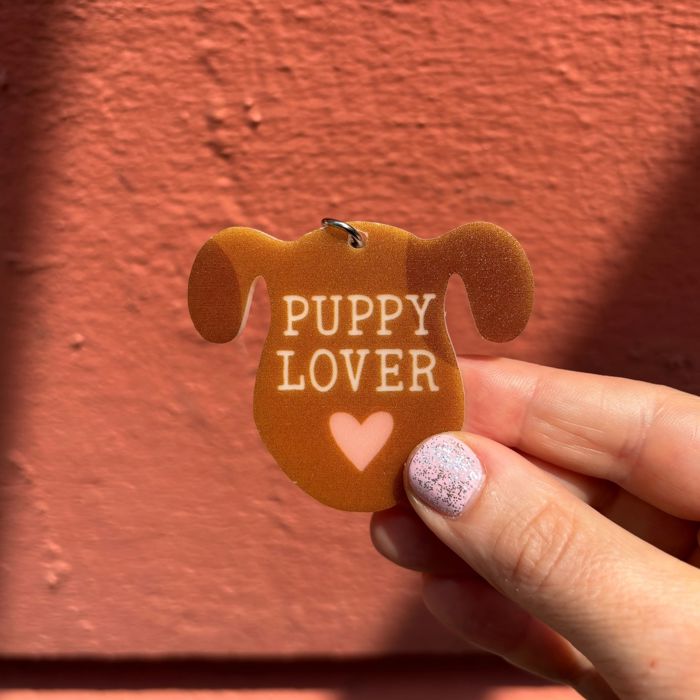 Dog and Cat Themed Acrylic Keychains | 5 Style Options | Rescue Is My Favorite Breed, I Woof You & Puppy Lover