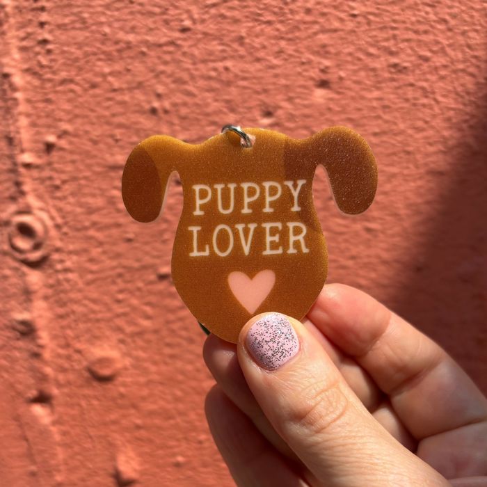 Dog and Cat Themed Acrylic Keychains | 5 Style Options | Rescue Is My Favorite Breed, I Woof You & Puppy Lover