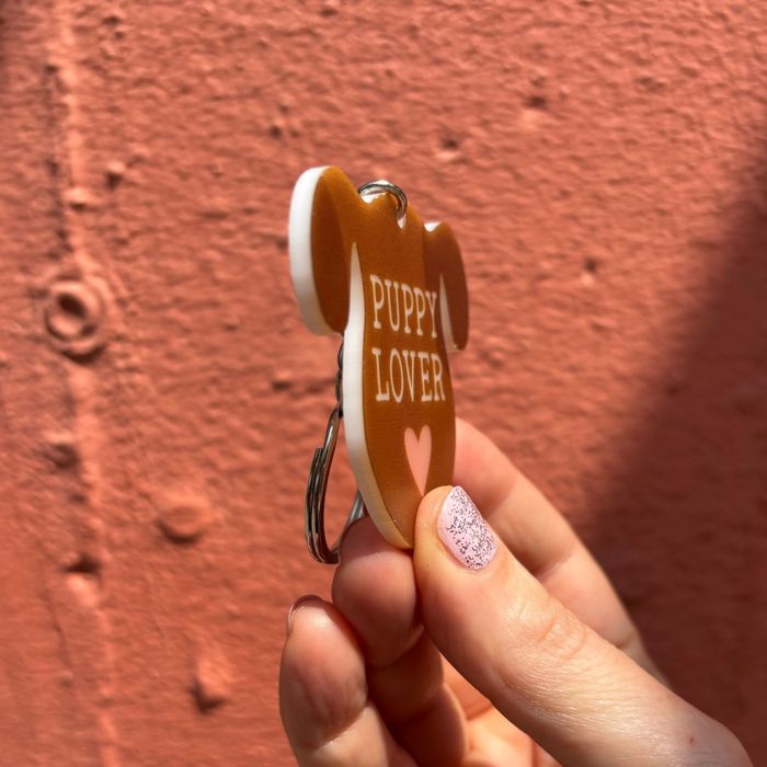 Dog and Cat Themed Acrylic Keychains | 5 Style Options | Rescue Is My Favorite Breed, I Woof You & Puppy Lover