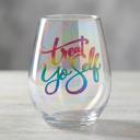 Treat Yo Self Jumbo Wine Glass in Gift Box - Holds an Entire Bottle of Wine! 