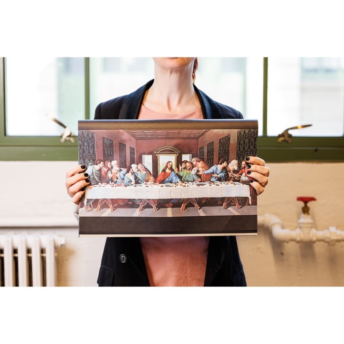 3 Packs of Jesus Last Supper Paper Placemats (40 per pack) | Funny Peel-Off Pad for a Biblical Feast at Home