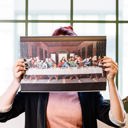  3 Packs of Jesus Last Supper Paper Placemats (40 per pack) | Funny Peel-Off Pad for a Biblical Feast at Home