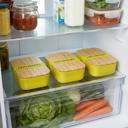  Set of 3 Leftovers Bamboo Lunch Box in Vivid Yellow | Eco-Friendly and Sustainable | 7.5" x 5" x 2"