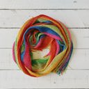  Shimmer Mesh Pride Scarf Wrap in Rainbow Stripe | Unisex Summer Shawl LGBTQ Pride