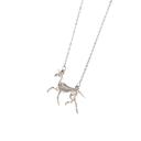 Silver Unicorns Are Real Fossil Necklace in Gold or Silver | Skeleton Goth
