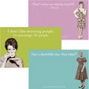  Don't Make Me Repeat Myself, I Don't Like Morning People, Horrible Idea Sticky Notes Set Memo Pads Strong Adhesive | 2-7/8 x 4-3/8 inches | Pack of 3