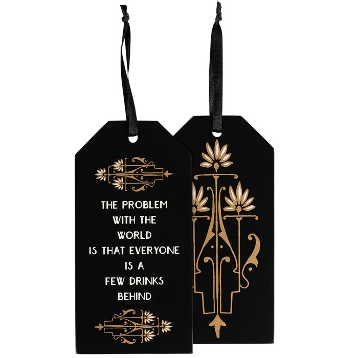 Cute Wine Bottle Gift Tags for Gifting Wine | Reusable Holiday Funny Saying Gift Hangers