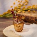  Acorn Glass Bud Vase | Fall Seasonal Decorative Mini Vase | 3" x 4.25" x 2.75"