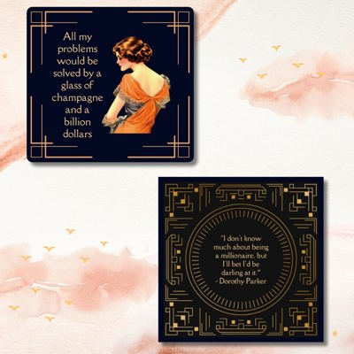 Art Deco Sticker Bundle | Gatsby Retro Glossy Die Cut Vinyl Sticker