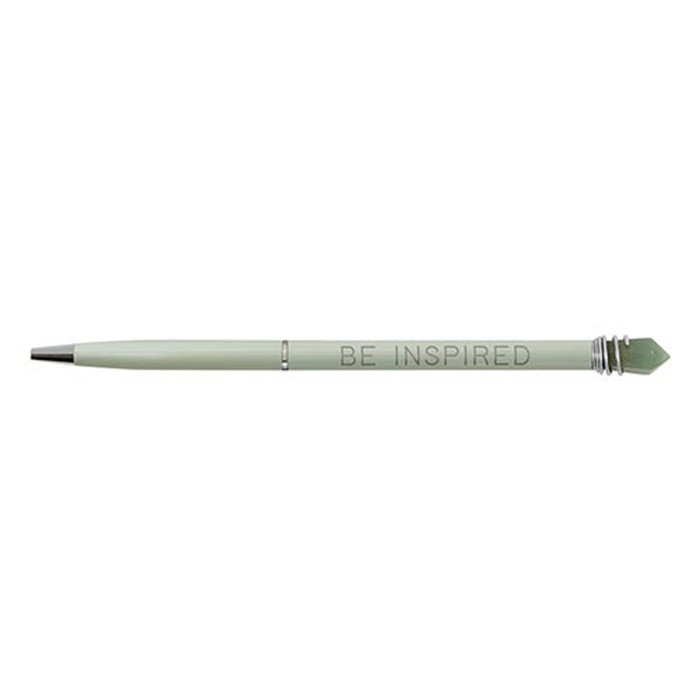 Be Inspired Crystal Pen in Green Finish